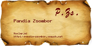 Pandia Zsombor névjegykártya